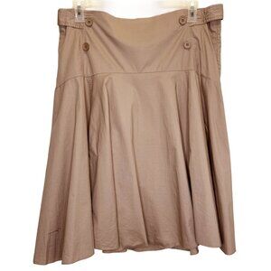 Women Tan A line Skirt Size1X